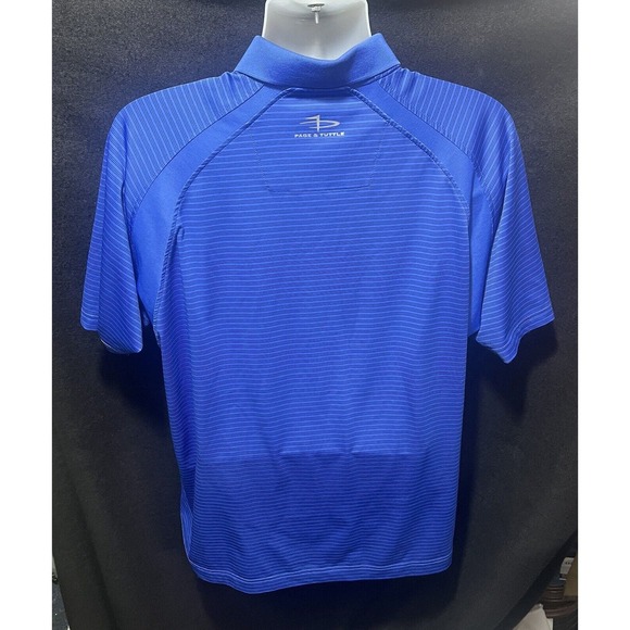 page tuttle striped Blue golf shirt size‎ XL - Picture 2 of 9